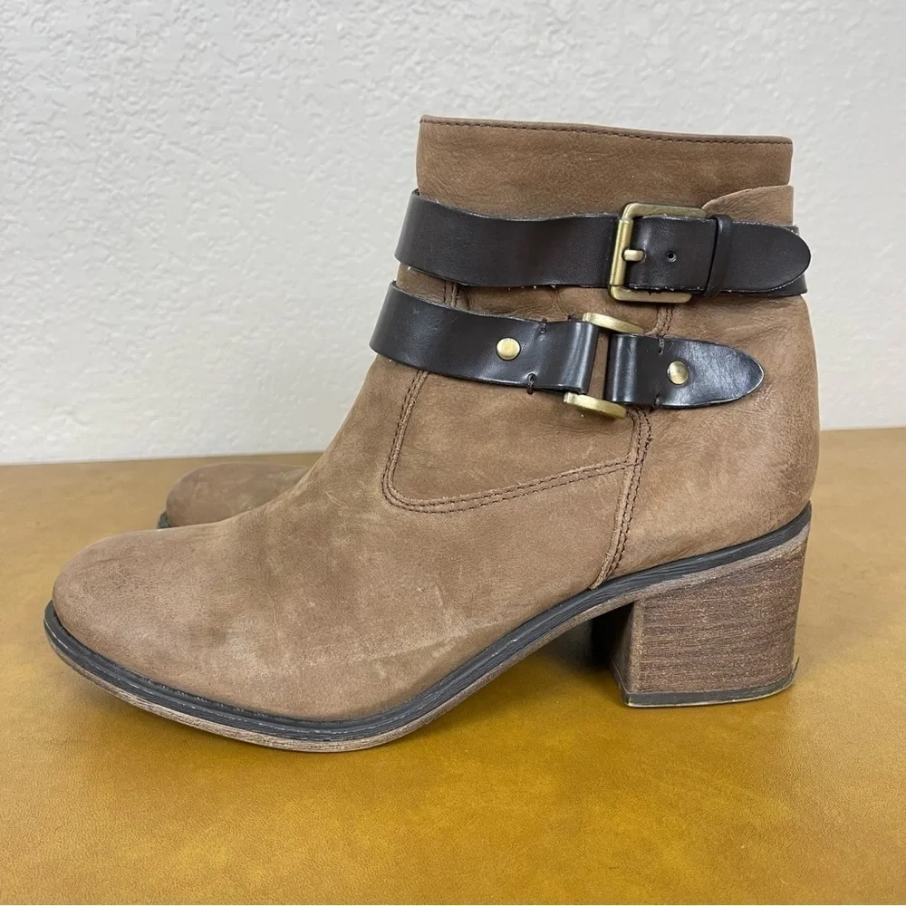 Franco Sarto Leather Linden 2 Ankle Booties Size 8 Women